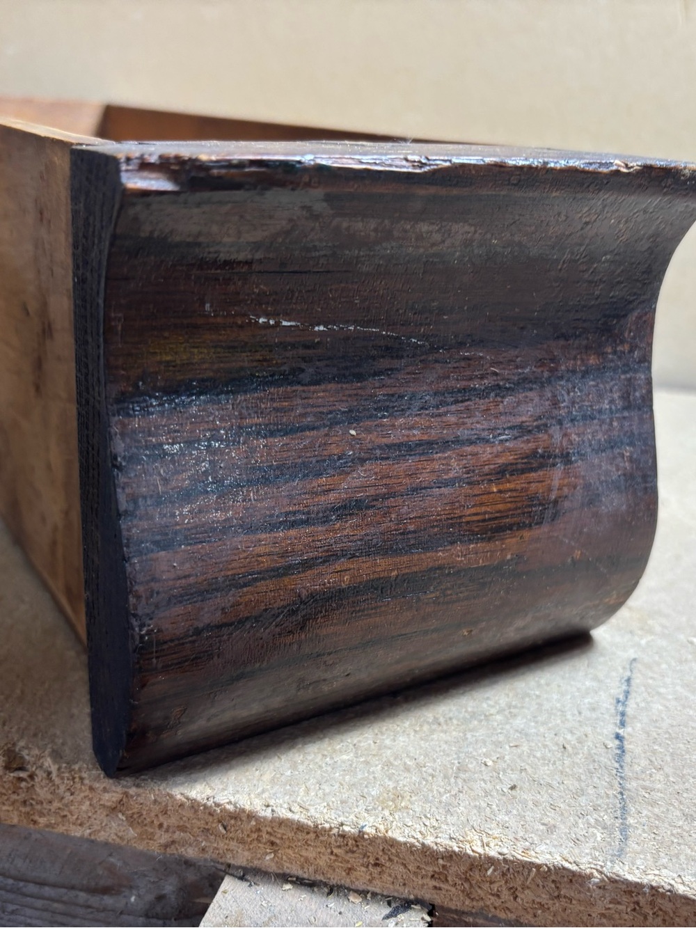 Vintage sewing machine drawer
